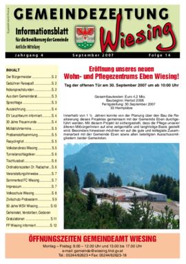 Gemeindezeitung September 2007