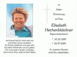 Elisabeth Hechenblaickner, vlg. Fasser-Lisi, im 65. Lebensjahr