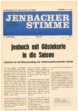 Jenbacher Stimme, Ausgabe 5, Mai 1972
