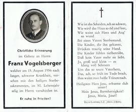 Franz Vogelsberger, im 50. Lebensjahr
