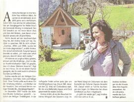 Bericht über verschiedene Kapellen in Tirol "Wo Gott im Kleinen wohnt"