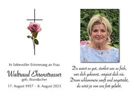 Waltraud Ehrenstrasser, geb. Brandacher, im 66. Lebensjahr
