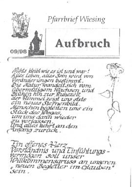 Pfarrblatt Wiesing "Aufbruch" September 1998