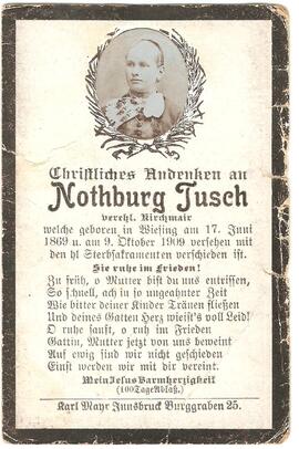 Nothburg Kirchmair, geb.Tusch, im 41.Lebensjahr