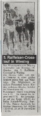 
Raiffeisen-Crosslauf in Wiesing
