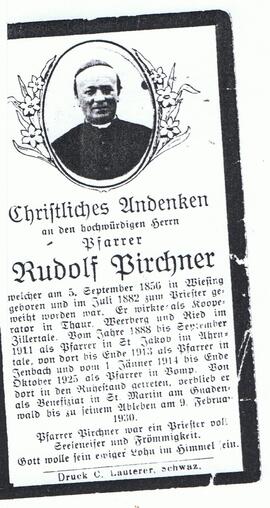 Pfarrer Rudolf Pirchner, geb. 1836 in Wiesing