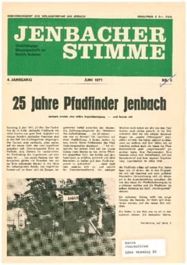 Jenbacher Stimme, Ausgabe 6, Juni 1971