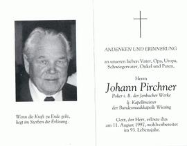 Johann Pirchner, im 93. Lebensjahr