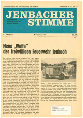 Jenbacher Stimme, Ausgabe 11,November 1973