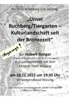 "Unser Buchberg/Tiergarten - Kulturlandschaft seit der Bronzezeit"