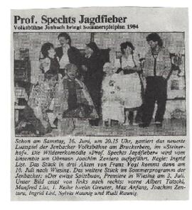 Prof. Spechts Jagdfieber
