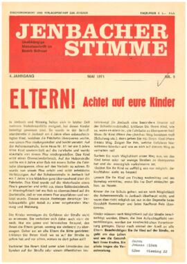 Jenbacher Stimme, Ausgabe 5, Mai 1971