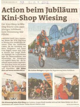 Action beim Jubiläum Kini-Shop in Wiesing