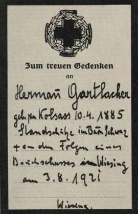 Hermann Gartlacher, im 37. Lebensjahr