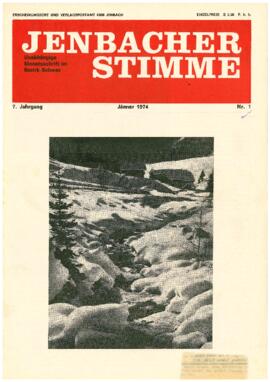 Jenbacher Stimme, Ausgabe 1, Jänner 1974
