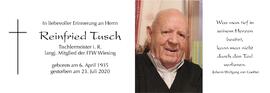Reinfried Tusch, im 86. Lebensjahr