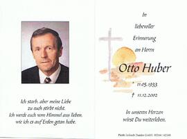 Otto Huber, im 70. Lebensjahr