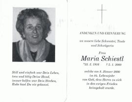 Maria Schiestl, im 84. Lebensjahr