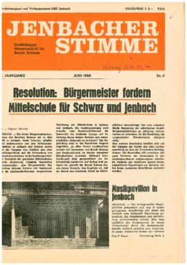 Jenbacher Stimme, Ausgabe 6, Juni 1969