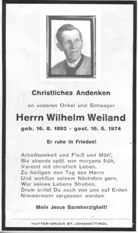 Weiland, Wilhelm