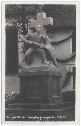 Kriegerdenkmal Weihe 28.09.1924