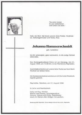 Hammerschmidt Johanna, geboren Ladstätter