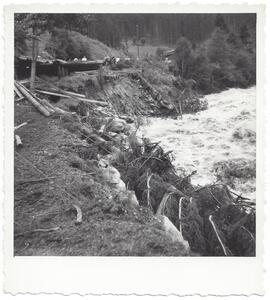 Hochwasser 1956 in der Lände