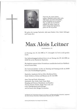 Leitner Max Alois