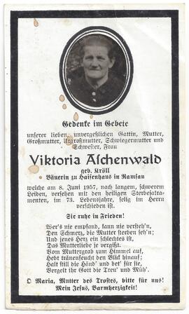 Aschenwald Viktoria, geboren Kröll