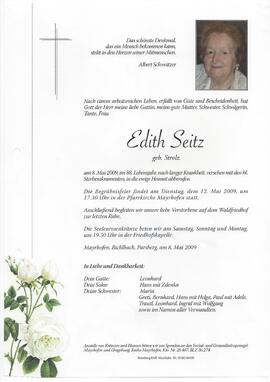 Seitz Edith, geborene Strolz