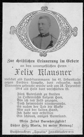 Klausner, Felix