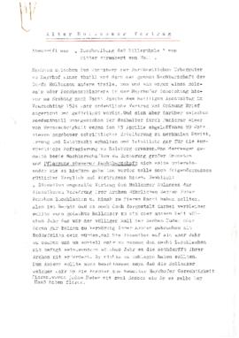 Alter Hollenzer Vertrag; Abschrift aus &quot;Beschreibung des Zillerthals&quot; von Ritter Ehrenb...