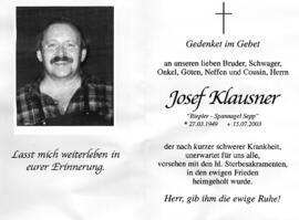 Klausner, Josef
