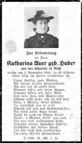 Auer Katharina geborene Huber