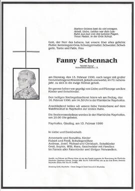 Schennach Fanny, vulgo "Schöttl Fanny"