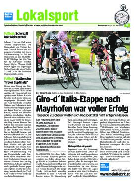Giro-d'Italia-Etappe nach Mayrhofen war voller Erfolg