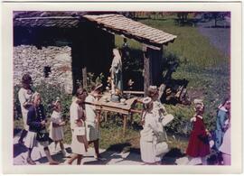 Prozession  an der Ruaber Waschhütte zur Laubichler Kapelle 1962