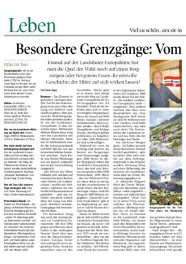 Besondere Grenzgänge: Vom Brenner ins Zillertal
