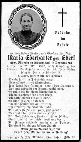 Eberharter Maria, geborene Eberl