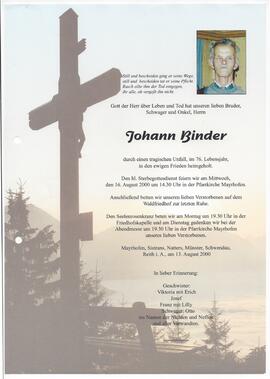 Binder Johann