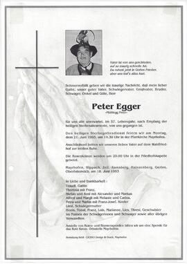 Egger Peter, vulgo "Mühlegg Peter"