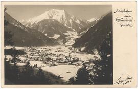 Mayrhofen gegen Grünberg im Winter Ansichtskarte
