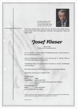 Rieser Josef, vulgo "Wepsner Sepp"