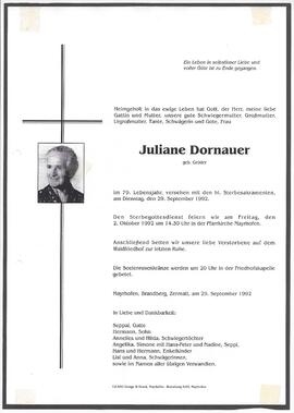 Dornauer Juliane, geborene Geisler
