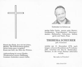Scheurer, Theresia