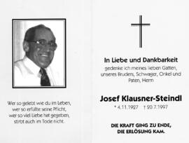 Klausner  Steindl, Josef