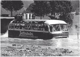 Bus der ZVB im Hochwasser 1956