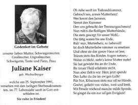 Kaiser, Juliane