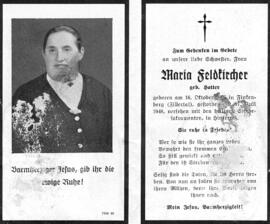 Feldkircher Maria, geborene Hotter
