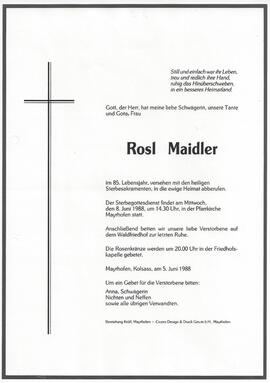 Maidler Rosl